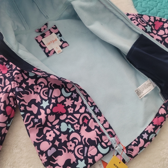 Cat & Jack  Baby Jacket Fleece Lined Warm Waterproof Wind Resistant 2T New - Picture 3 of 7